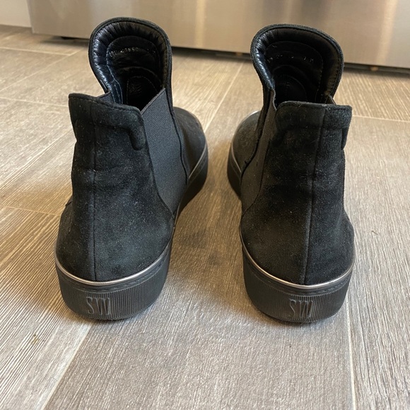 Stuart Weitzman black high top laceless sneakers - Picture 5 of 6